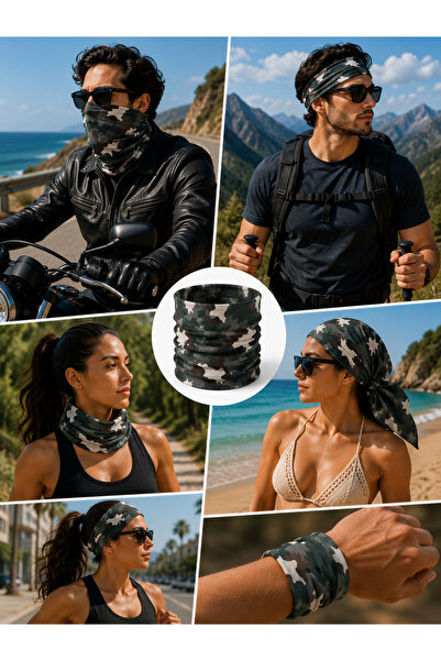 Bandana قناع وجه متعدد الوظائف للرجال والنساء من بوف للاستخدام في الهواء الطلق