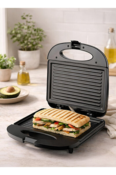 TOSCANA U Electric Sandwich Maker 750W Sandwich Press Grill with Dual Heating...