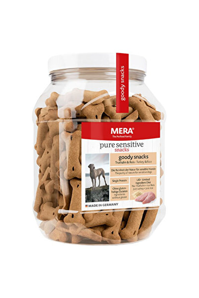Mera Goody Snacks Υποαλλεργικές Λιχουδιές Σκύλου με Γαλοπούλα και Ρύζι 600 γρ.