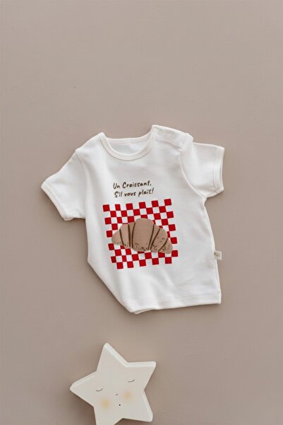 Oh La La Koala For Little Ones Kruvasan Desenli T-shirt
