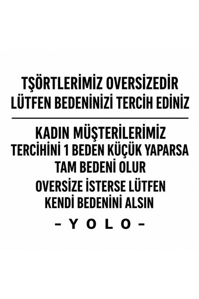 YOLO STREET Ethnic Arabic Text Patterned Abstract Face Printed Oversize 100% Cotton Unisex T-Shirt