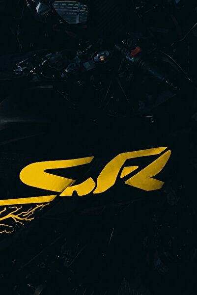 Banxtre ملصق أصلي عاكس للضوء ملون لـ CFMOTO 250SR (حروف SR على اليمين واليسار...