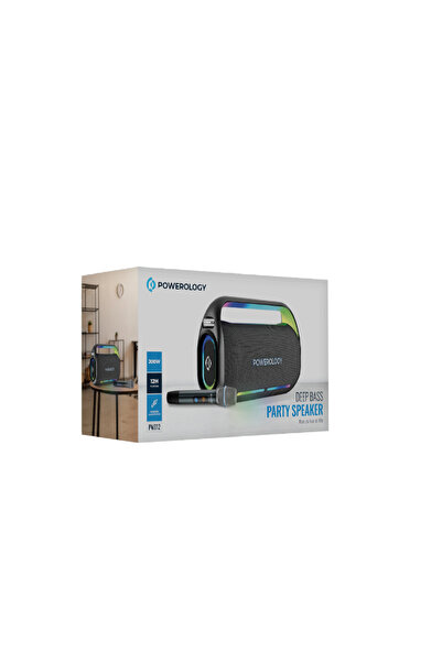 Powerology Deep Bass Party Speaker Black