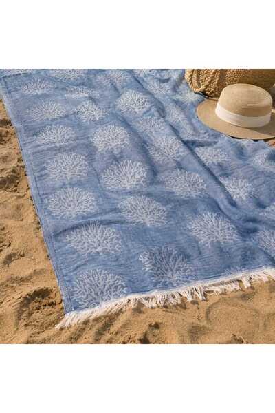 Evidea Soft Mercan Peştamal - Mavi - 80x140 cm