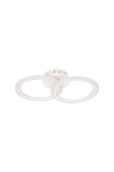 CMHOME Lustra LED cu telecomanda BETTY 27W, 2 Cercuri, lumina Rece/Calda/Neutra, Dimabila, Alb