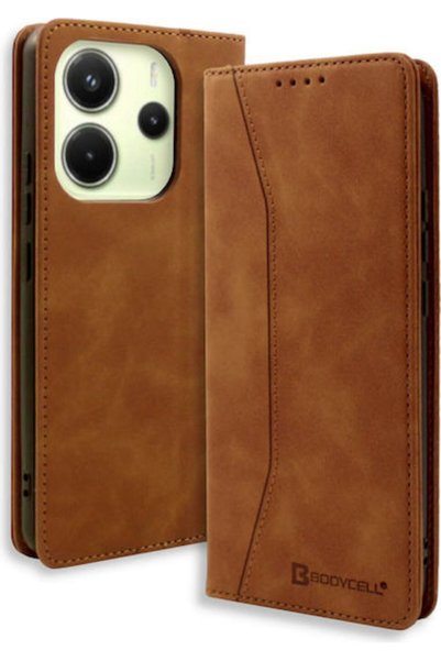 Other Θήκη Bodycell από Συνθετικό Δέρμα / Δέρμα Καφέ (Xiaomi Note 14 4G) Κωδι...
