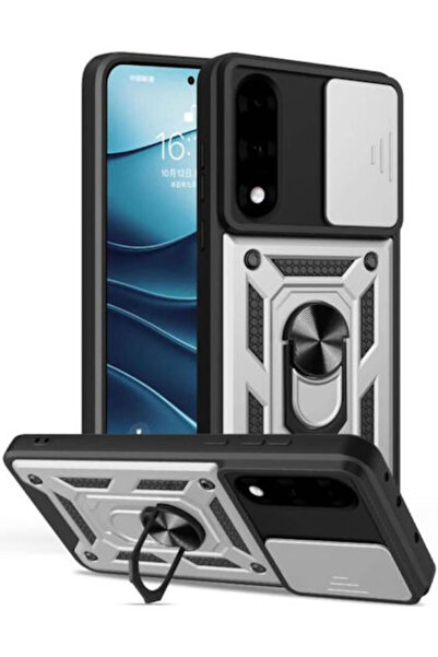 OEM Συρόμενο Πίσω Κάλυμμα Σιλικόνης Ασημί (OnePlus Nord 5)