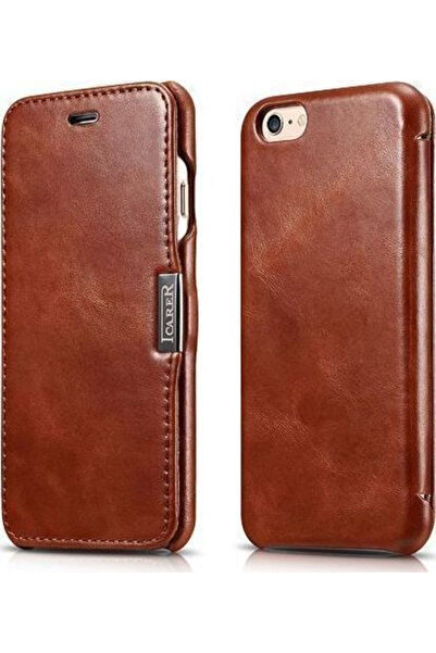 ICARER Βίντατζ Θήκη Folio από Συνθετικό Δέρμα Καφέ (iPhone 6/6s) Κωδικός: RIP...