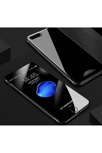 OEM Πίσω Κάλυμμα από Σκληρυμένο Γυαλί Μαύρο (iPhone 6/6s Plus)