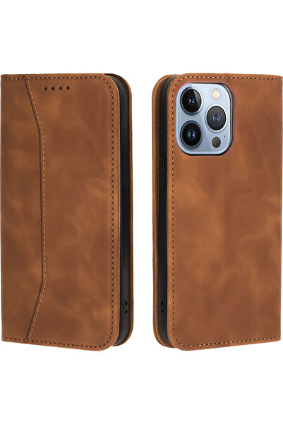 Other Bodycell PU Leather Wallet Synthetic Leather Brown (iPhone 13 Pro Max) ...