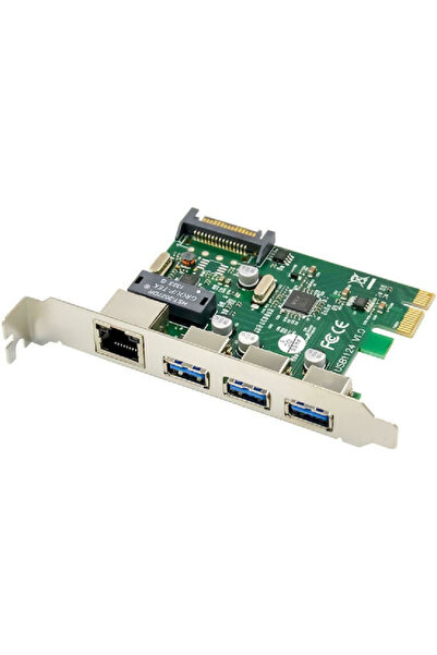 POWERTECH Ελεγκτής PCIe με 4 θύρες Ethernet / USB 3.0 Κωδικός: ST642