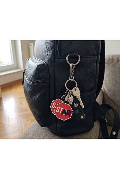 3D Layshop 2'li Set Start Stop Tabelası Anahtarlık - Sokak Tarzı Motivasyon Ç...