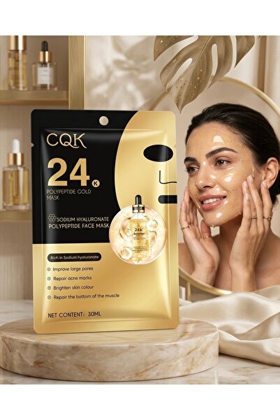 MEMOVA 24k Altın Maske Polipeptit Gözenek Sıkılaştırıcı Ve Leke Karşıtı Aydın...