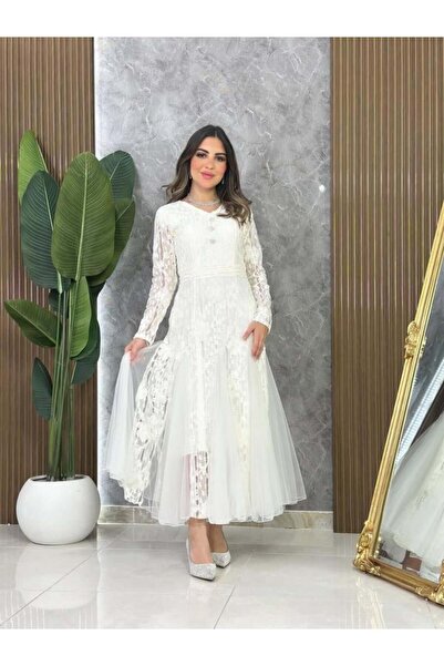 vanus fashion 7182 - فستان سهرة ميدي
