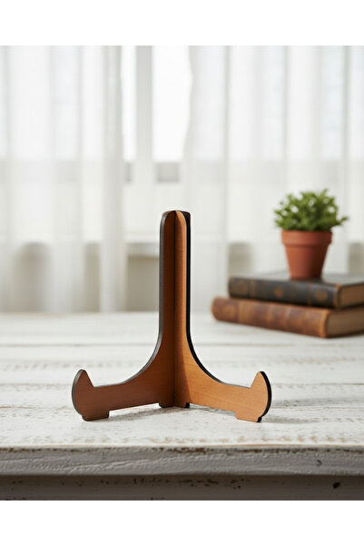 ih ihra Set of 4 Decorative Wooden Stands - 15 Cm, Plate, Frame, and Plaque H...