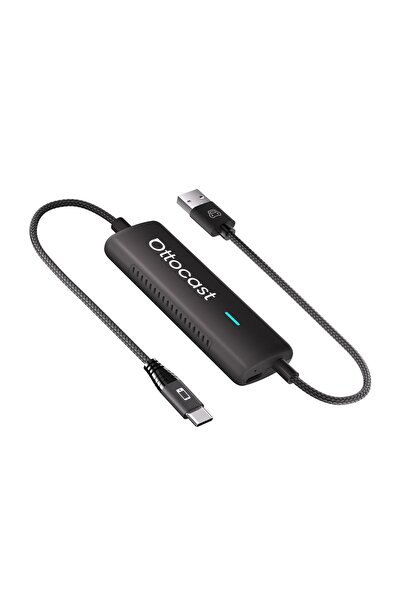 Ottocast Adaptor Wireless CarPlay cu control tactil bidirecțional, Negru