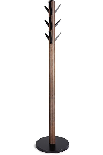 umbra Flapper Wooden Coat Rack, suitable as a clothes hanger, umbrella stand,...