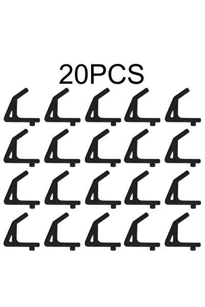 Choice3 20pcs Black 5-20pcs Universal Hooks For Shelving With 10.3mm Hole Spa...