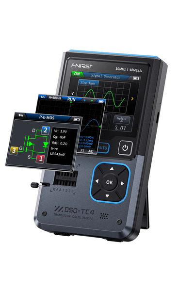 FNIRSI DSO-TC4 EL TIPI DIJITAL OSILOSKOP & TRANSISTÖR TEST CIHAZI