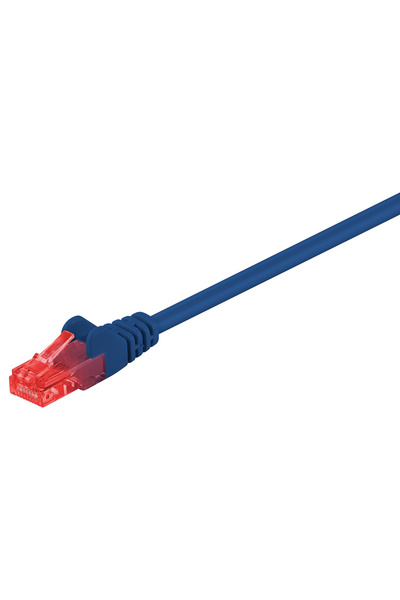 goobay GΟOBAY καλώδιο δικτύου 68437, CAT 6 U/UTP, CCA, PVC, 1m, μπλε