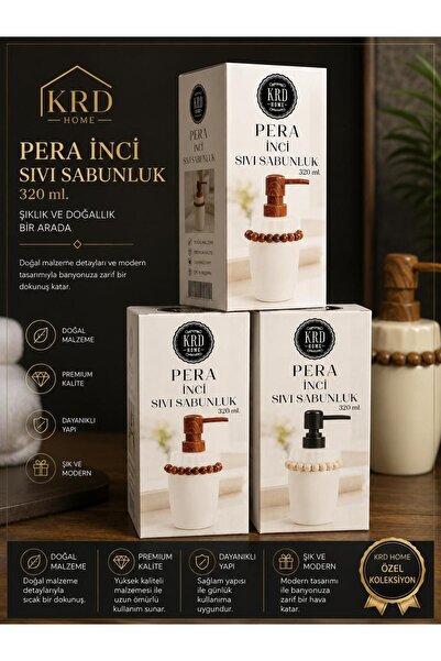 KRD HOME Pera İnci Sıvı Sabunluk 320 ML