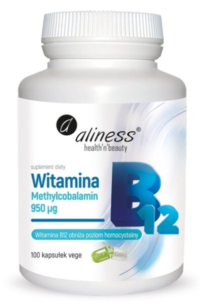 Aliness Vitamina B12 Metilcobalamină 100 Capsule