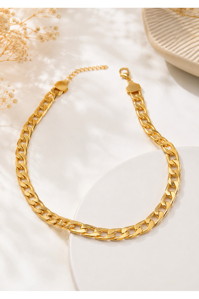Archhazel Jewelery Archhazel Jewelry Thick Gourmet Chain Necklace – Gold Colo...