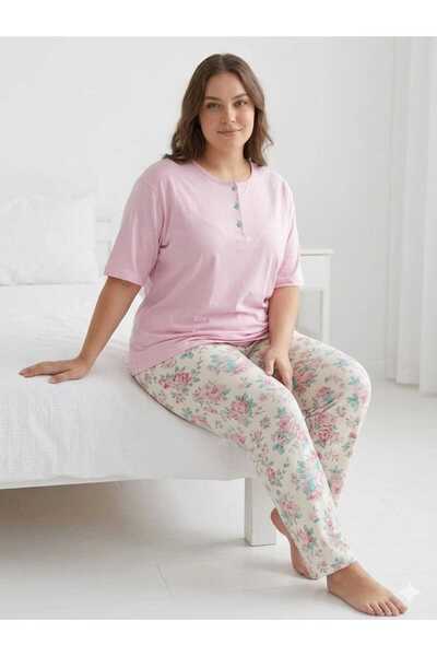 Sude HOMEWEAR Set de pijamale cu mânecă scurtă, mărime mare