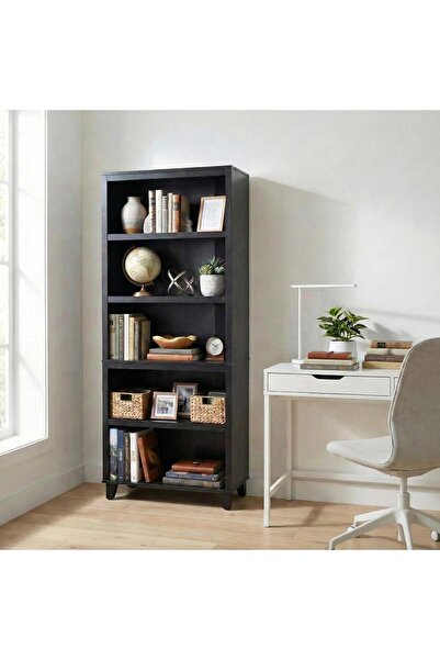 Topone1Topone1 Book Shelf, 5-Tier Bookshelf, Storage Shelves Bookcase, 27.56"...