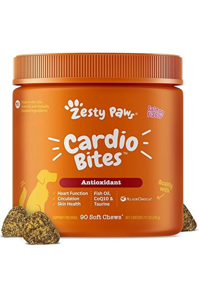 Zesty Paws Cardio Bites Salmon Flavor 90ct