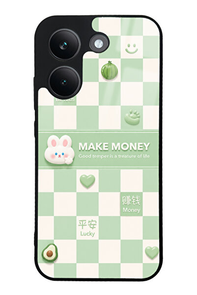 Spoyi Xiaomi Poco X8 Pro Green Make Money Tasarımlı Glossy Telefon Kılıfı