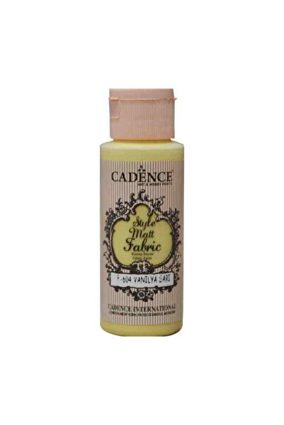 Cadence STYLE MATT FABRİC KUMAŞ BOYASI F-604 VANİLYA SARI 59 Ml.