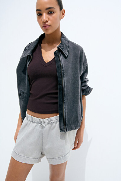 H&M Kot Pull-on Şort