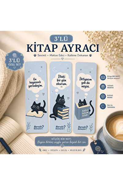 Siyer Yayınları Paw Prints Bookmark Set (3 Pieces)