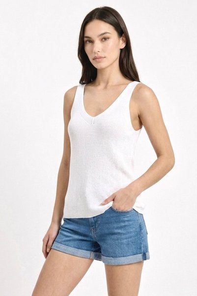 lamea V-Neck Knitwear Tank Top