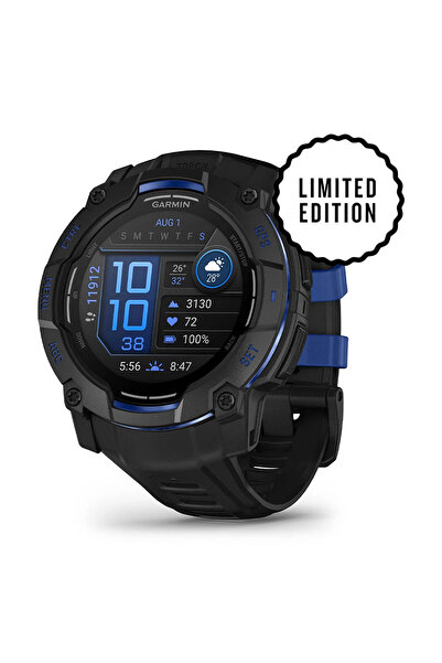 Garmin Instinct 3 - 50 mm AMOLED Siyah Mavi