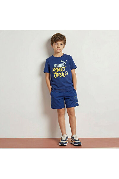 Puma Crew Neck Short Sleeves T-shirt with Logo Print