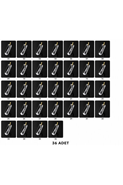 HOMSİ AVİZE TAŞI 7.6 CM ŞEFAF ( 36 ADET)