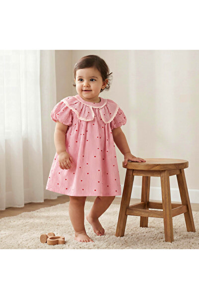 Juniors Collared Short Sleeve Dress with Bloomers