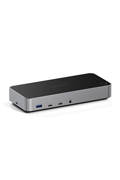 Satechi Triple 4K USB-C Dock İstasyonu, EU Adaptörlü – Uzay Grisi