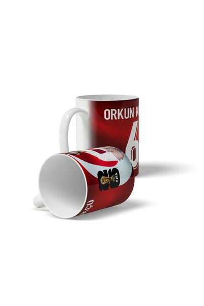 offside Orkun Kökçü Türkiye 2026 Dünya Kupası Milli Takım Türk Taraftar Baskılı Porselen Hediye Kupa Bardak