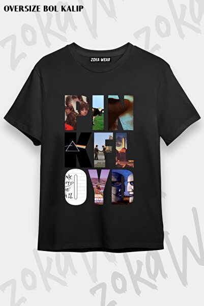 ZOKAWEAR Μπλουζάκι Unisex Loose Fit με στάμπα Pink Floyd v25