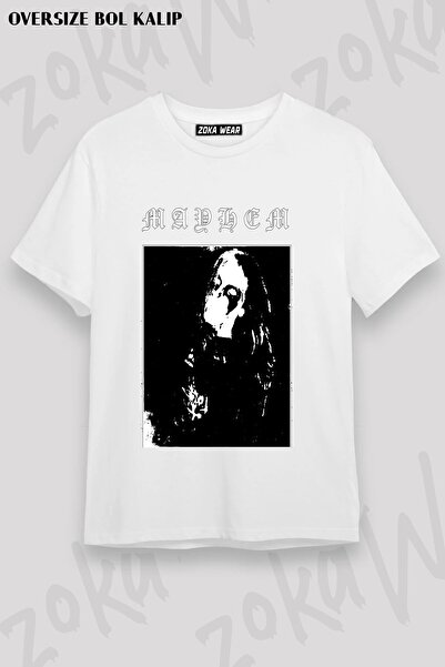 ZOKAWEAR Μπλουζάκι Unisex Loose Fit με στάμπα Mayhem v12
