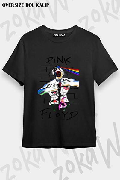 ZOKAWEAR Μπλουζάκι Unisex Loose Fit με στάμπα Pink Floyd v19
