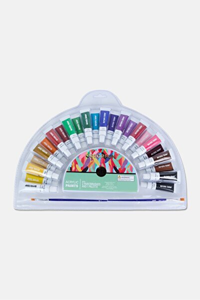 Stella Rose 27 Pieces Paints With Paintbrushes And Palette