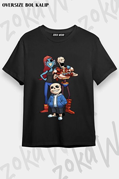 ZOKAWEAR Μπλουζάκι Unisex Loose Fit Undertale Sans v6 με στάμπα