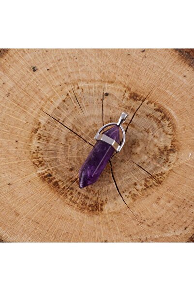 Generic Brand Svl-Shop Amethyst Point (114150) Pendant-Purple