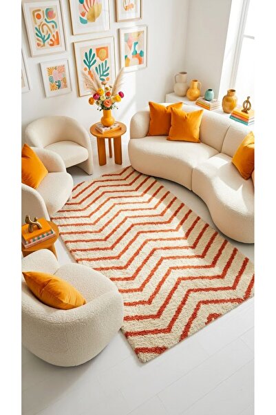 EUROBANO Marta Nordic Machine Washable Living Room Bedroom Floor Mat Carpet S...