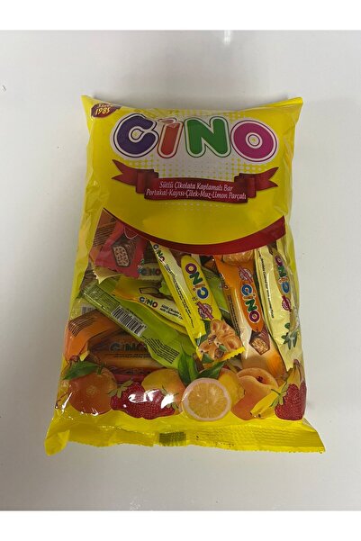 Cino sütlü çikolata kaplamalı bar 500gr(portakal.kayısı.çilek.muz.limon, arom...