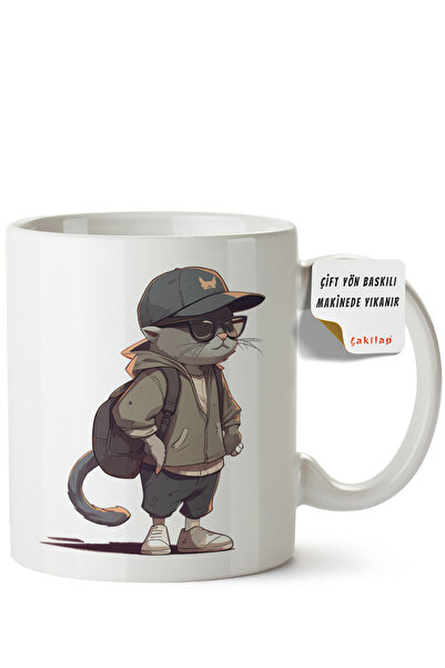 ET ERTAPASSAGE original creative designs Cat Design Printed Porcelain Mug (Do...